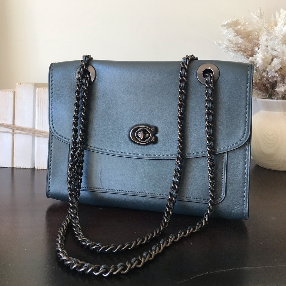 Coach Dark Pine Green Crossbody Bag - Picture 3 of 16